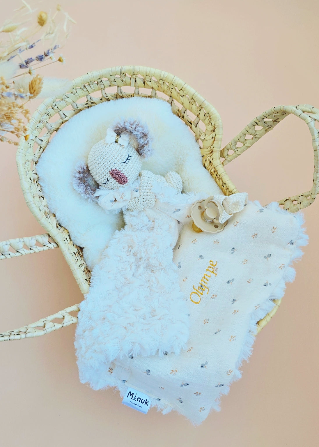 Doudou Koala Personnalisé, Doudou-attache tétine