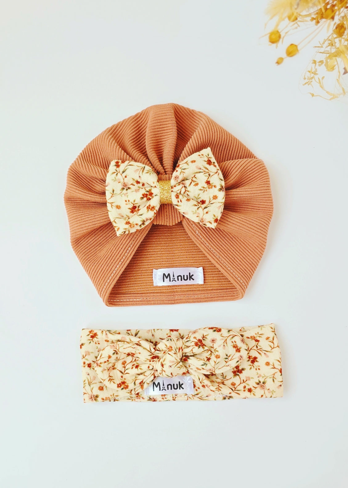 Ensemble Turban et Bandeau Bébé fille 0/3mois