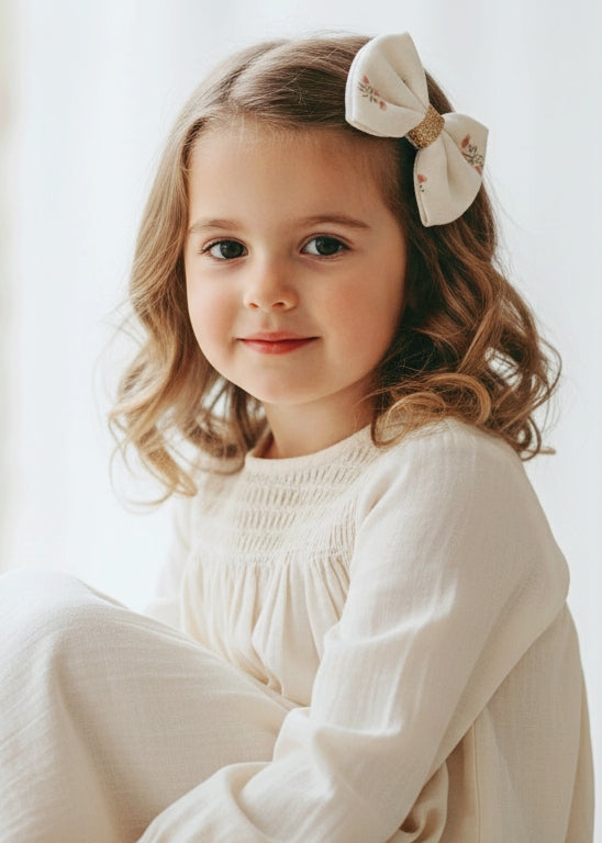 Barrette Cheveux Fleurs Argiles