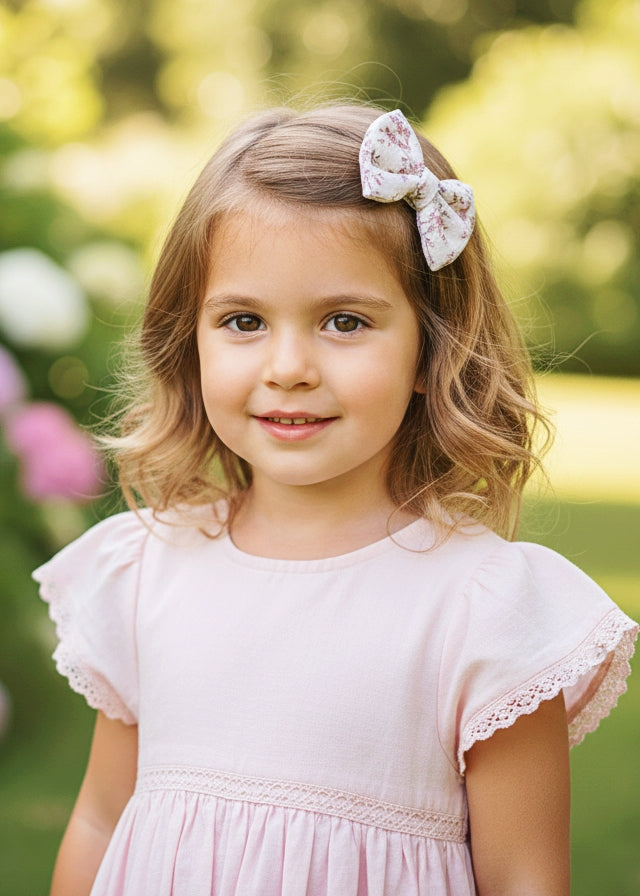 Barrette cheveux Fleurs Roses