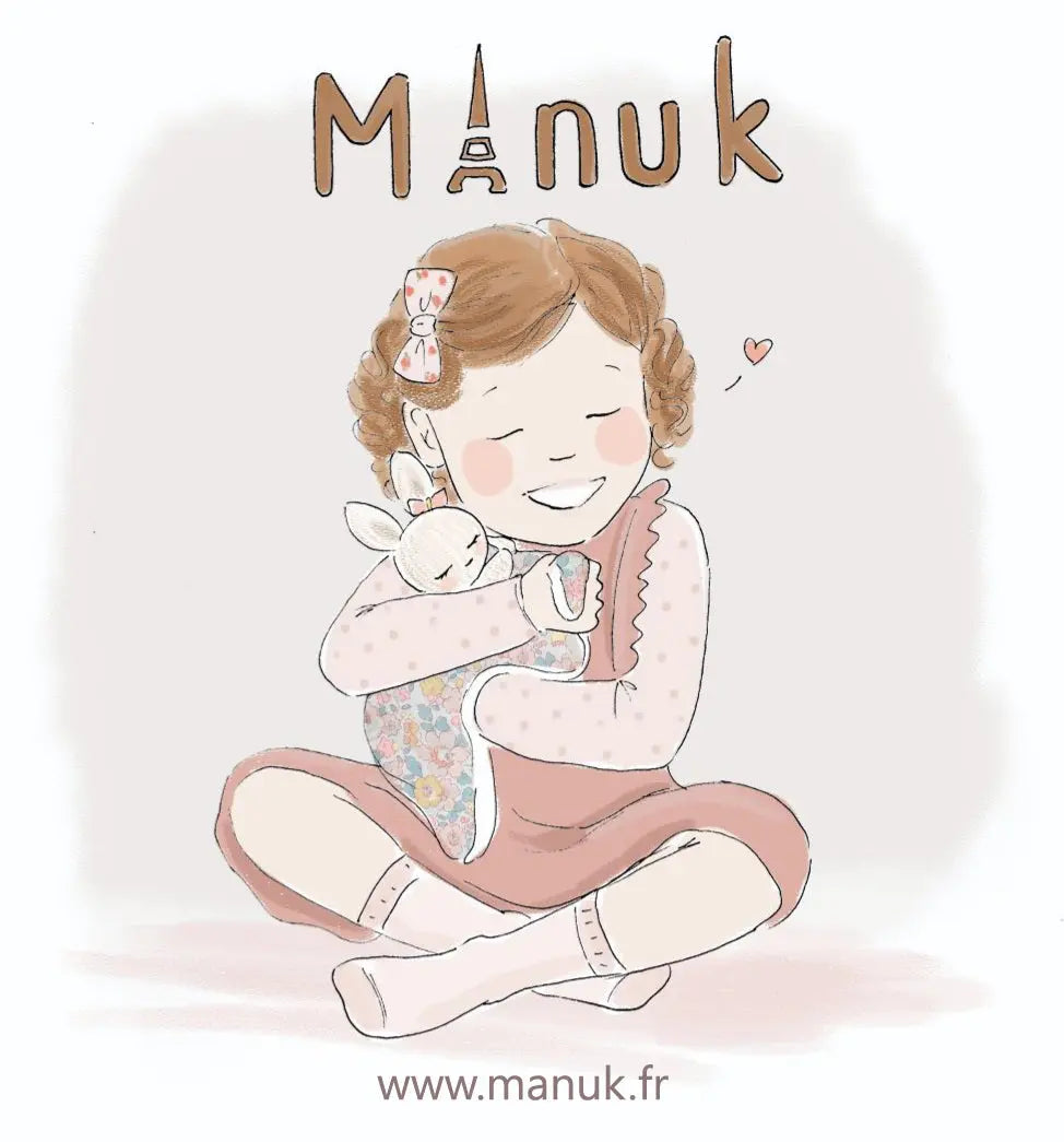 Coffret Turban et chaussons bébé MANUK FRANCE