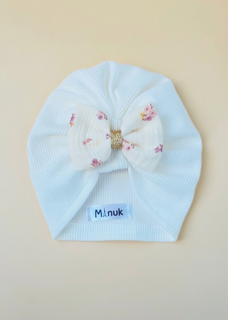 Baby girl turban and headband set 0/3 months