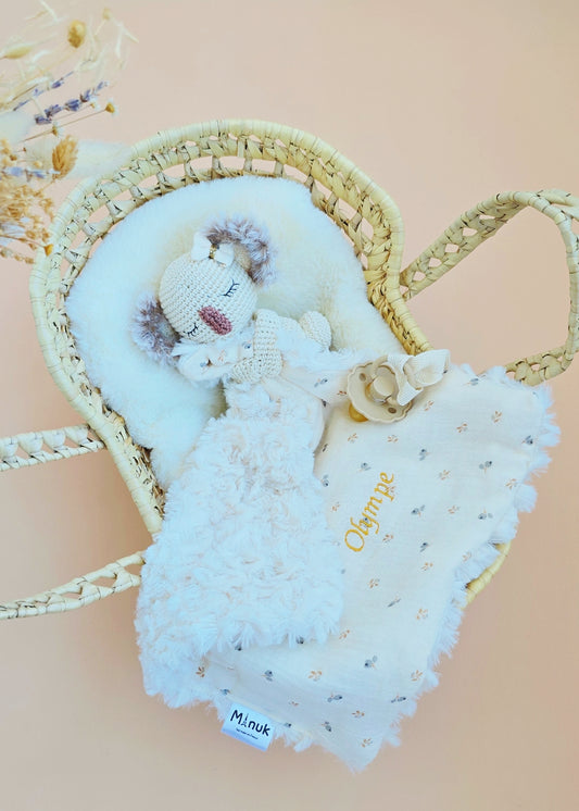 Doudou Koala Personnalisé, Doudou-attache tétine