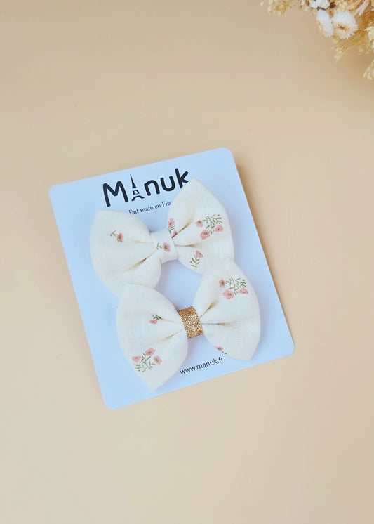 Barrette Cheveux Fleurs Argiles