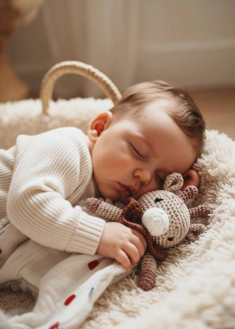 Doudou Câlin Girafe Personnalisé Petit cœur rouge