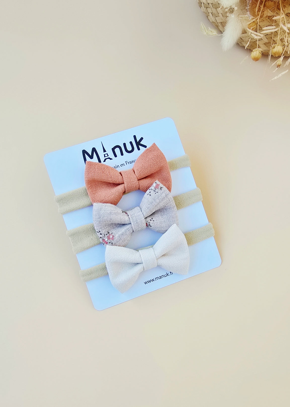 Lot 3 Bandeau Barrette Bébé Fille