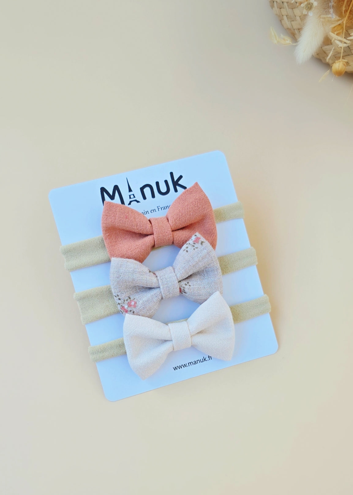 Lot 3 Bandeau Barrette Bébé Fille