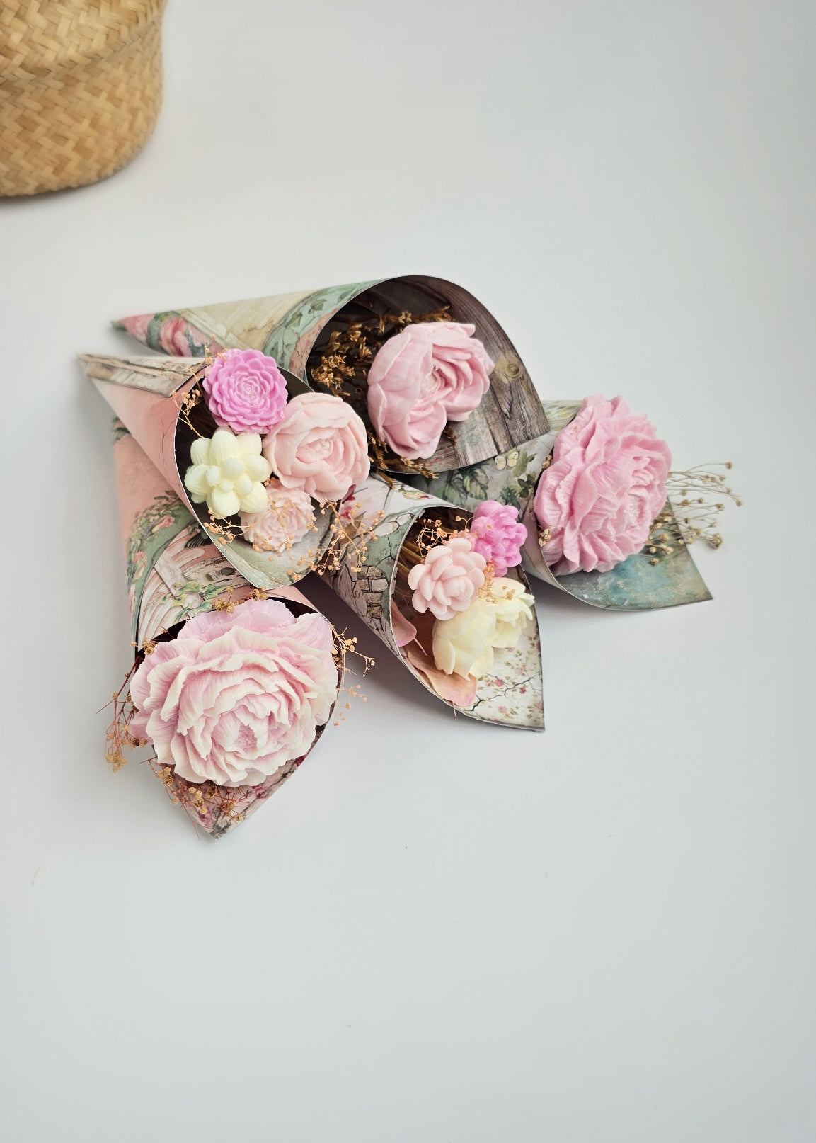 Fondant Parfumée Bouquet de Fleurs Vintage