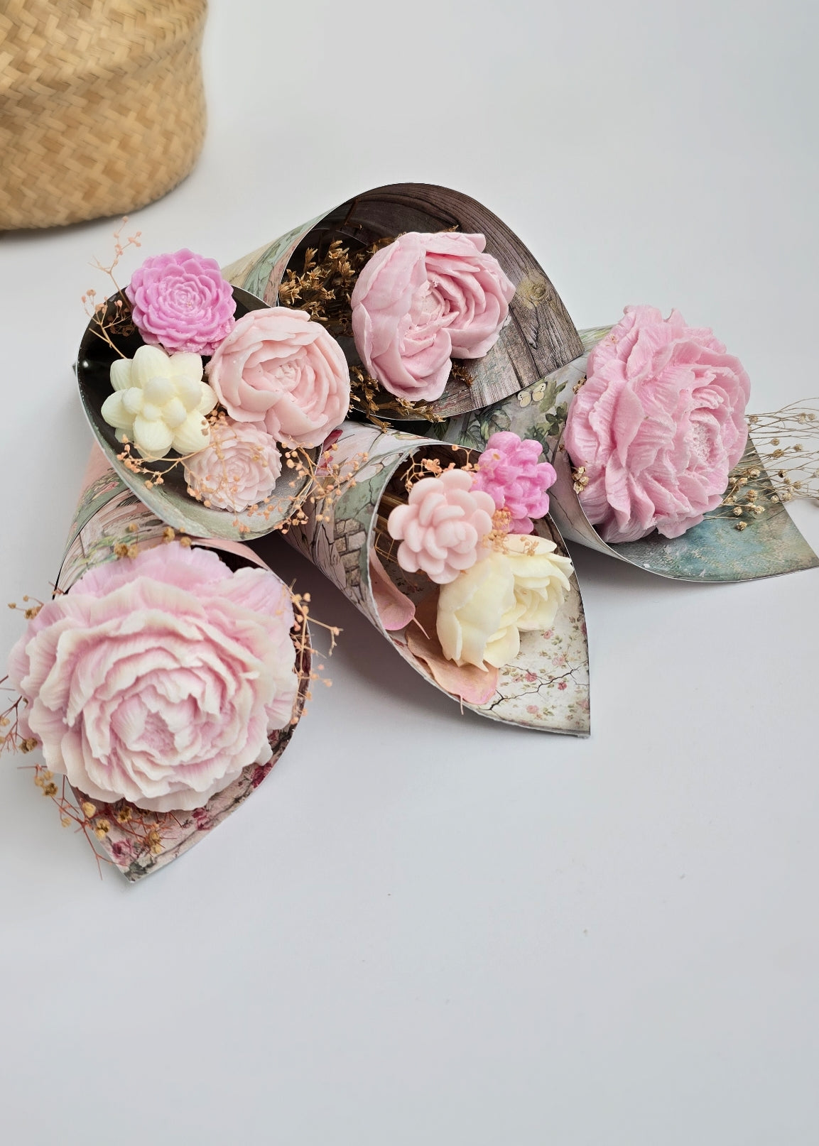 Fondant Parfumée Bouquet de Fleurs Vintage