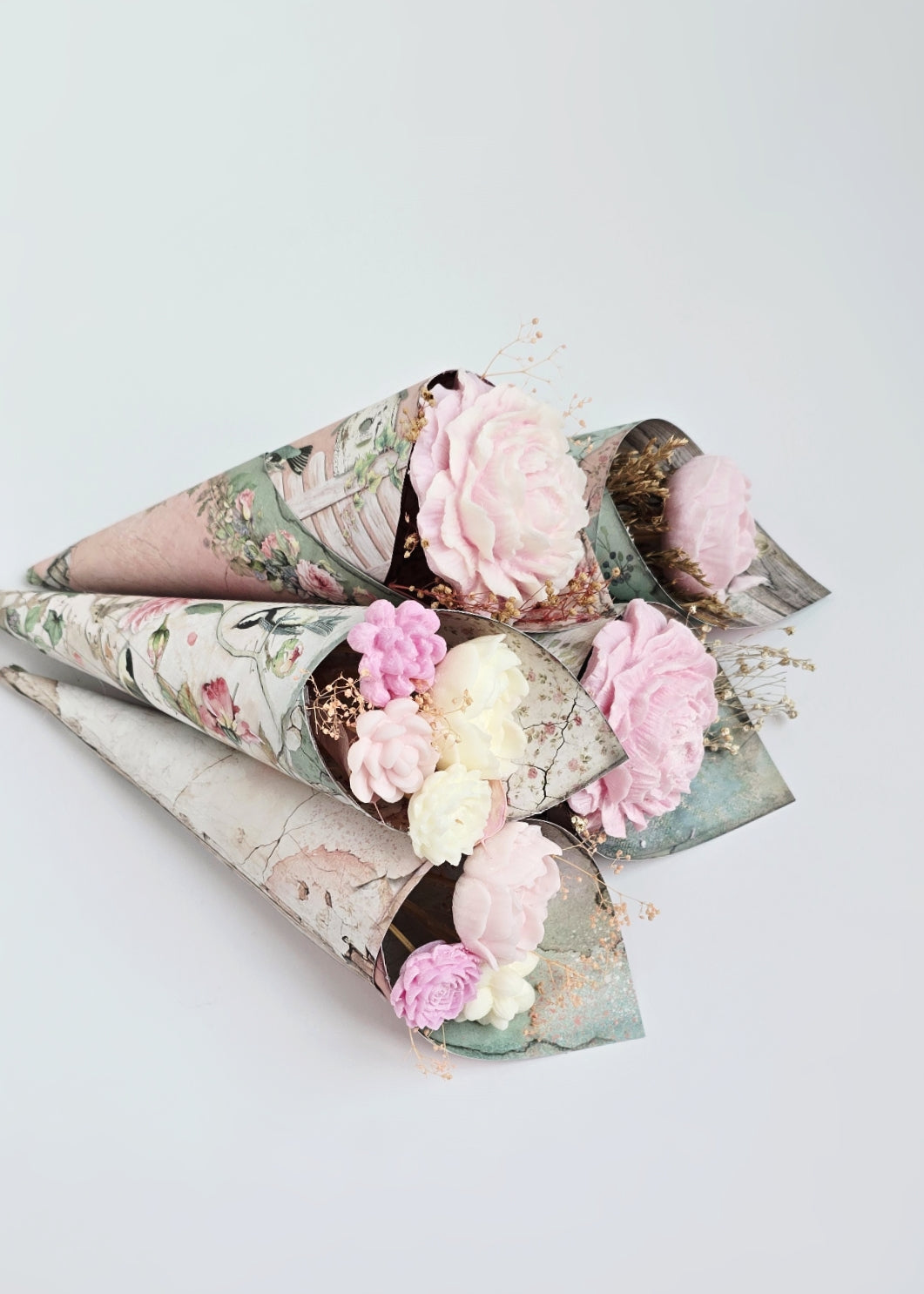 Fondant Parfumée Bouquet de Fleurs Vintage