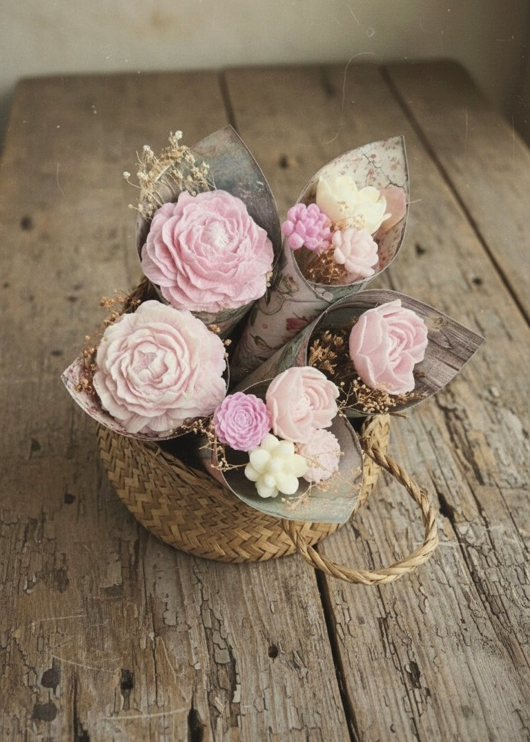 Fondant Parfumée Bouquet de Fleurs Vintage
