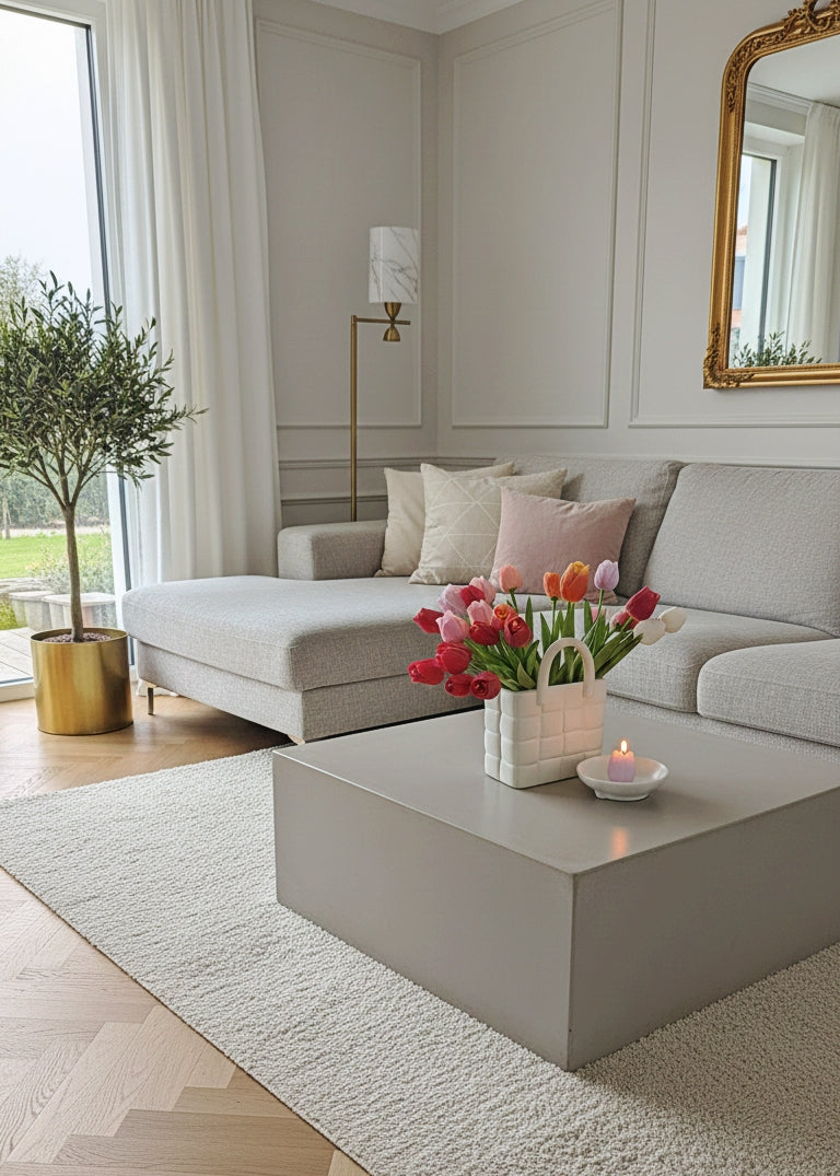 Bougie Tulipe Parfumée Personnalisable Cire de soja Parfum de Grasse