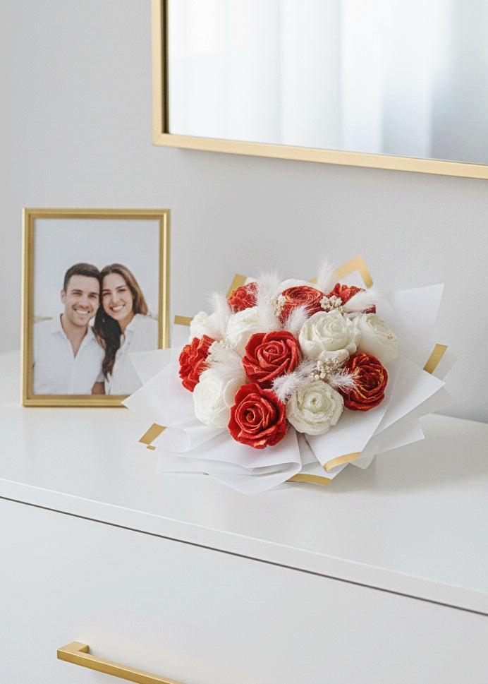 Bouquet Fondants Parfumés Rouge & Blanc