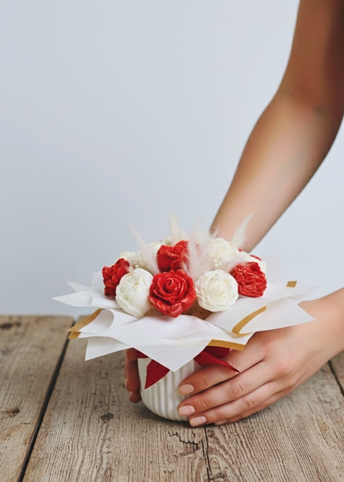 Bouquet Fondants Parfumés Rouge & Blanc