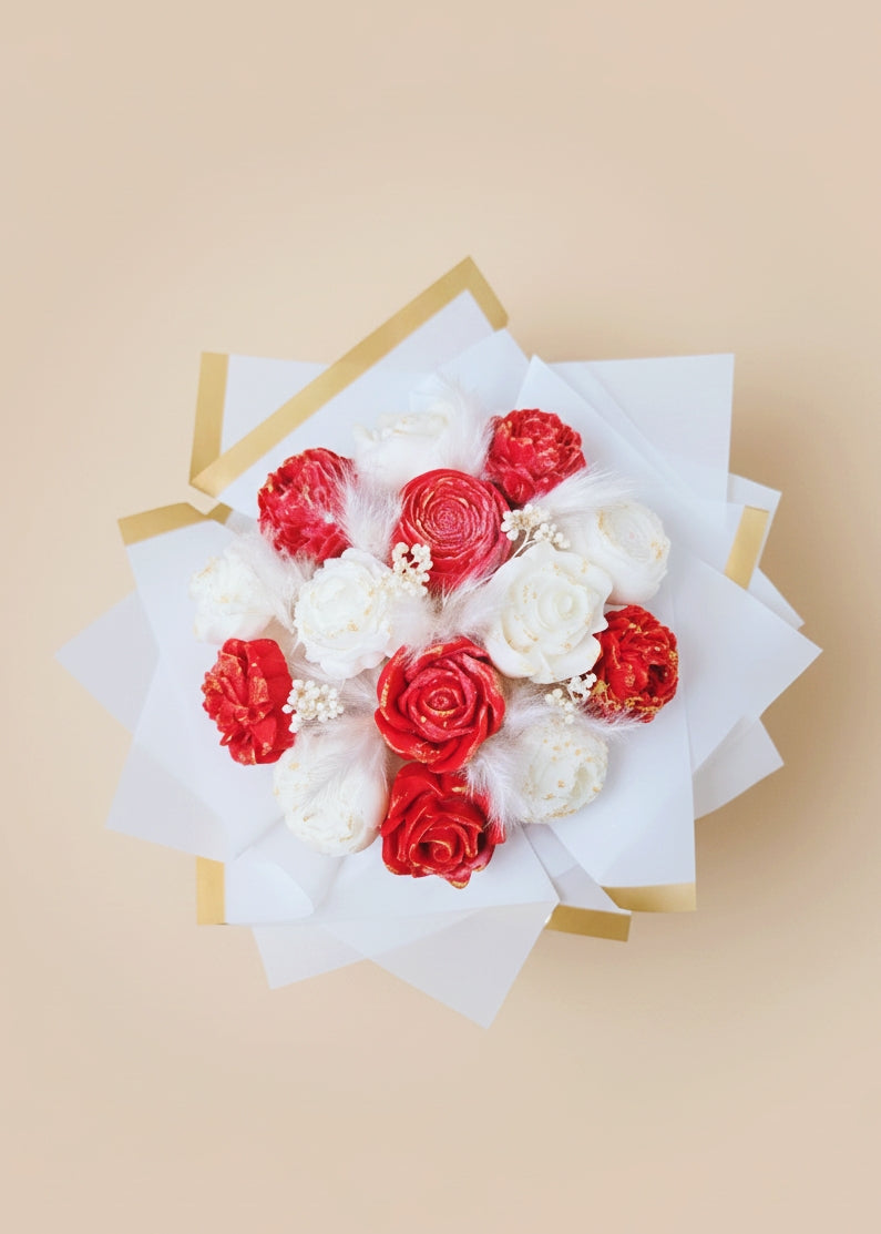Bouquet Fondants Parfumés Rouge & Blanc
