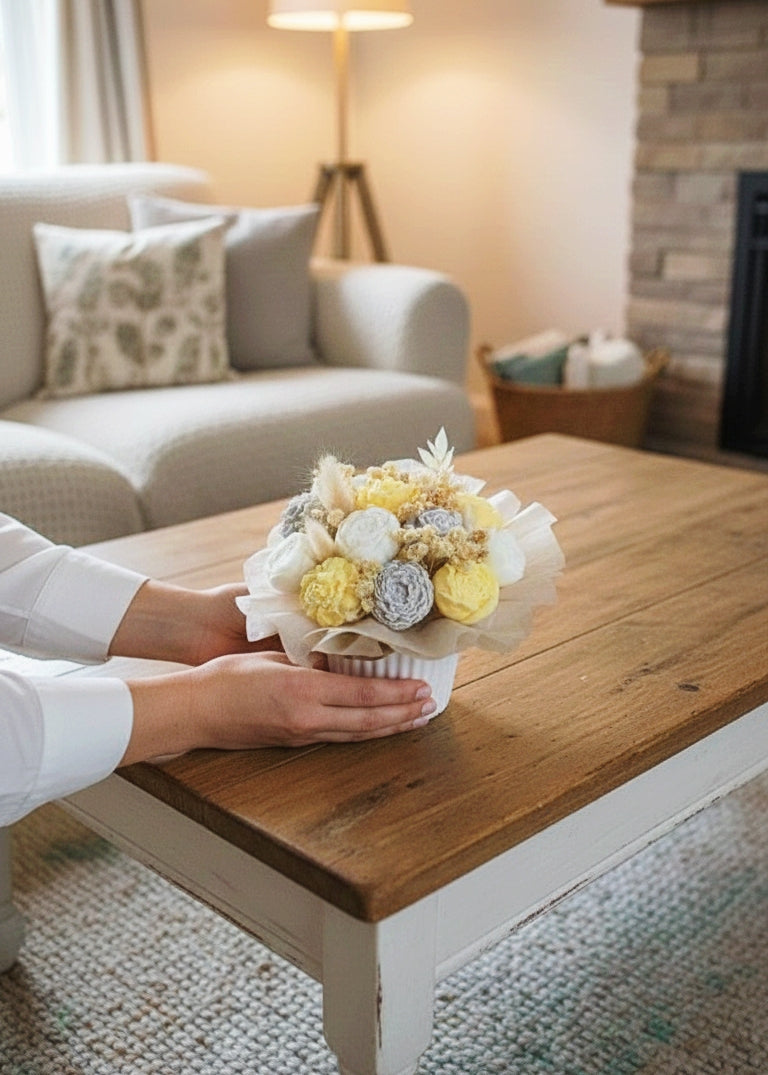 Bouquet Fondants Parfumés Jaune & Blanc