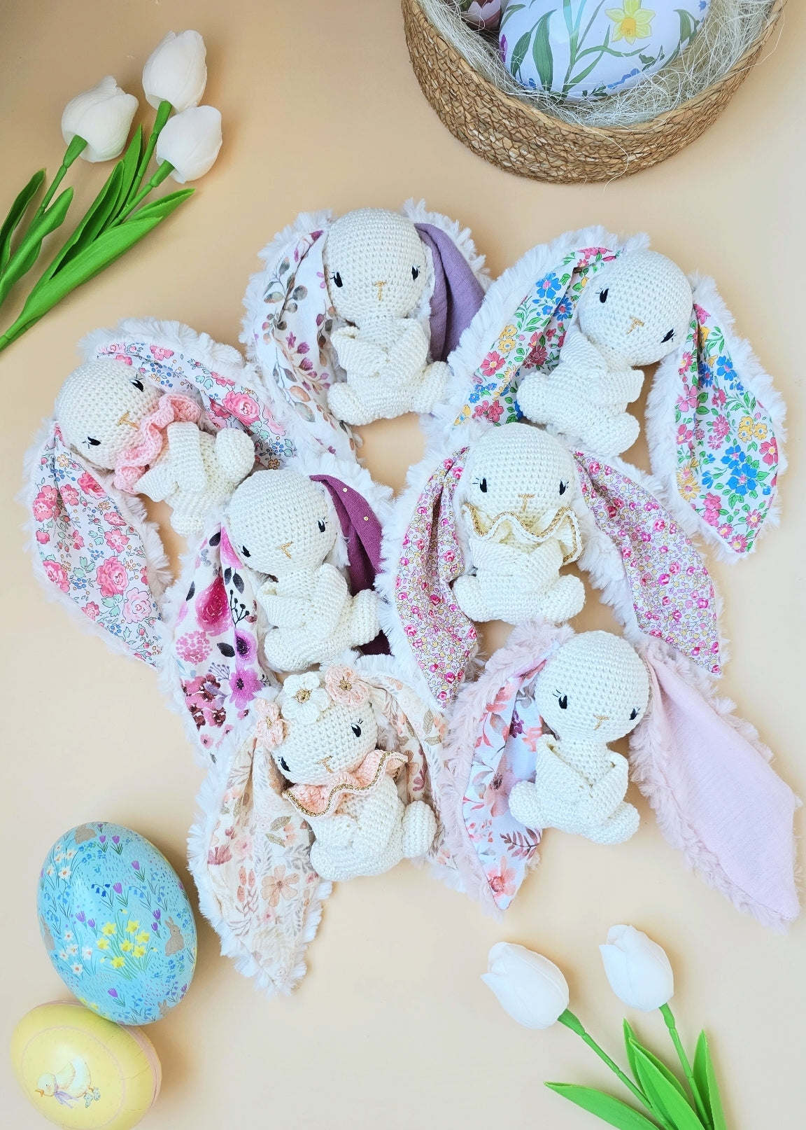 Doudou lapin Personnalisé // Collection de Pâques