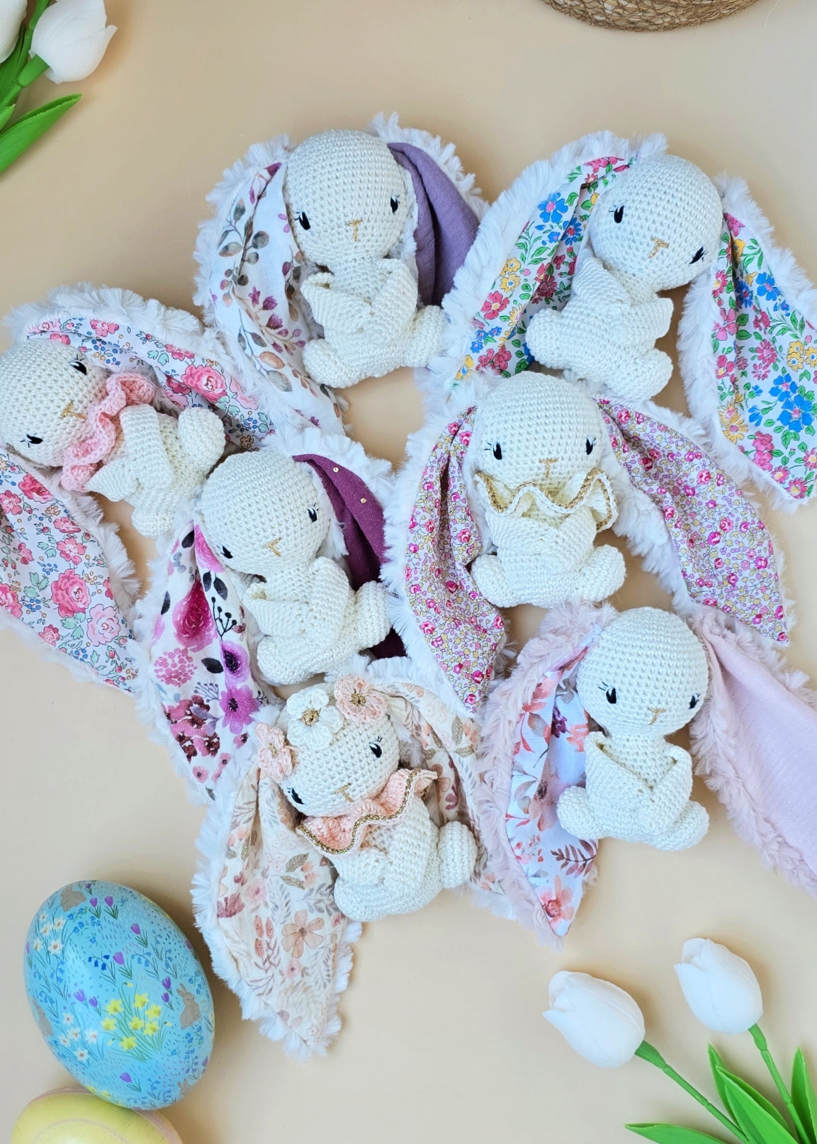 Doudou lapin Personnalisé // Collection de Pâques