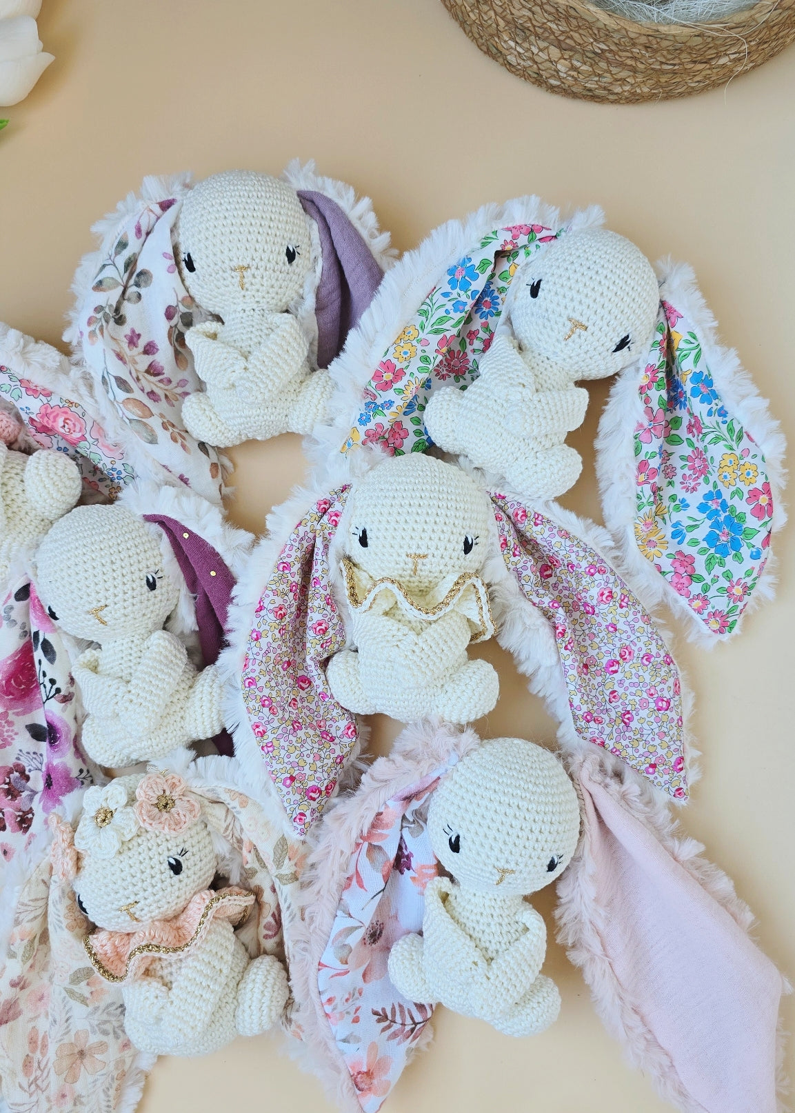 Doudou lapin Personnalisé // Collection de Pâques