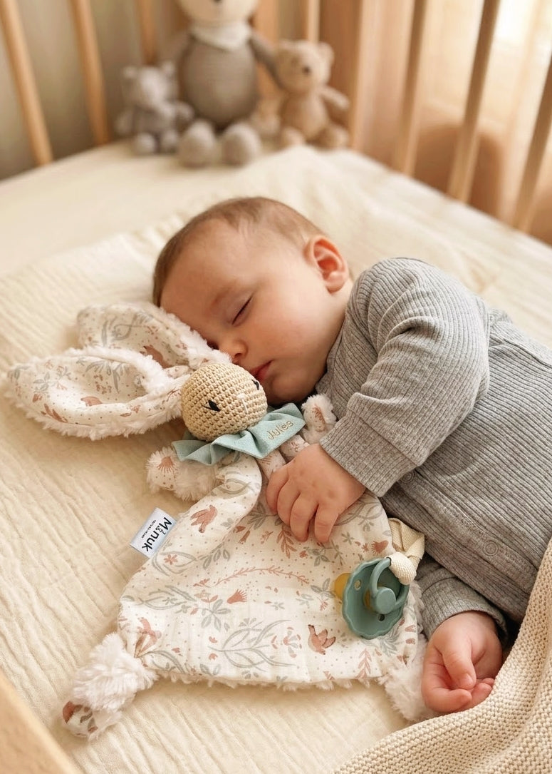 Doudou Lapin Attache tétine