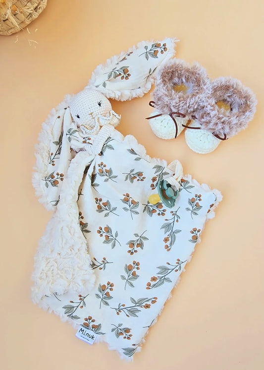 Coffret Doudou Personnalisé Chaussons bébé MANUK FRANCE