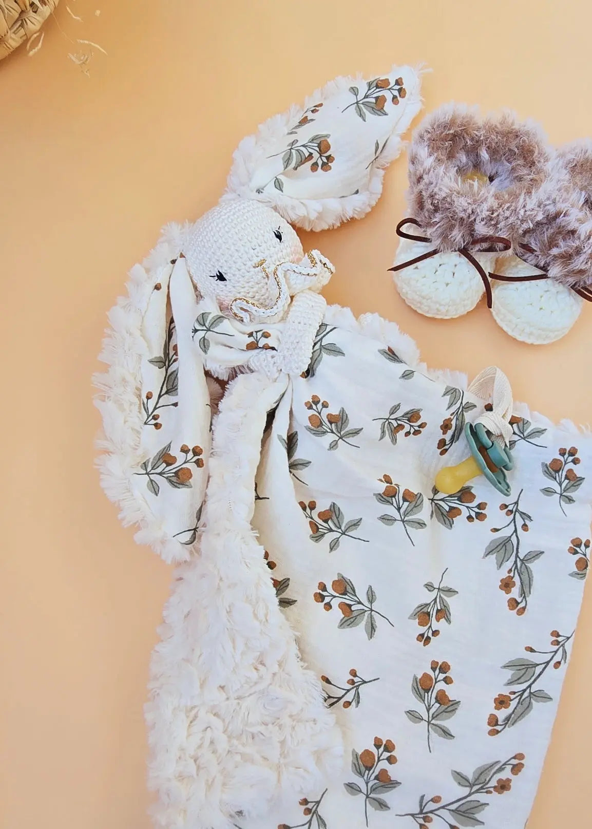 Coffret Doudou Personnalisé Chaussons bébé MANUK FRANCE
