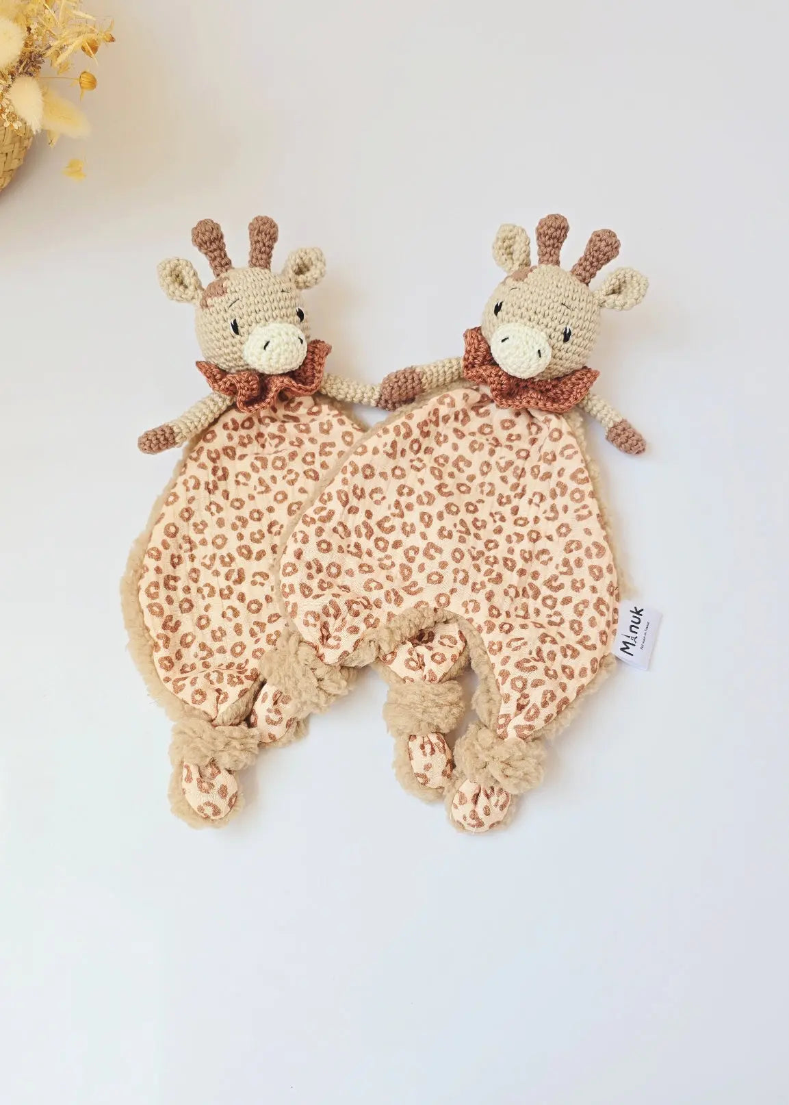 Doudou Calinou Girafe Personnalisable MANUK FRANCE