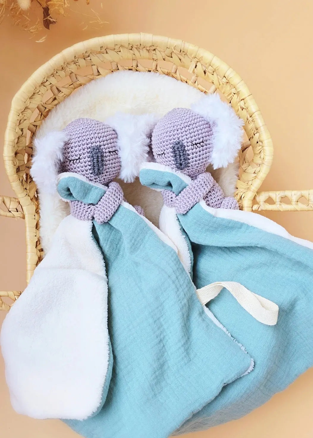 Doudou Koala Attach tétine Personnalisé MANUK FRANCE
