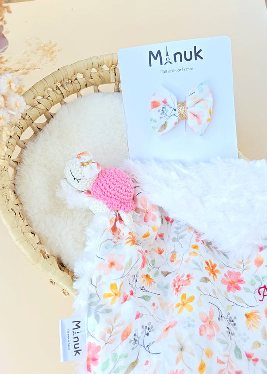 Doudou Tortue Personnalisé, Doudou attache tétine