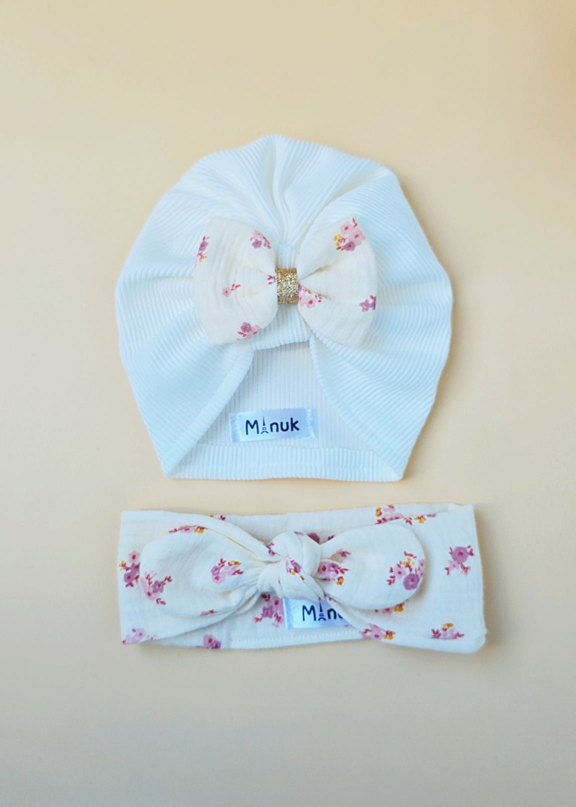 Ensemble Turban et Bandeau Bébé fille 0/3mois
