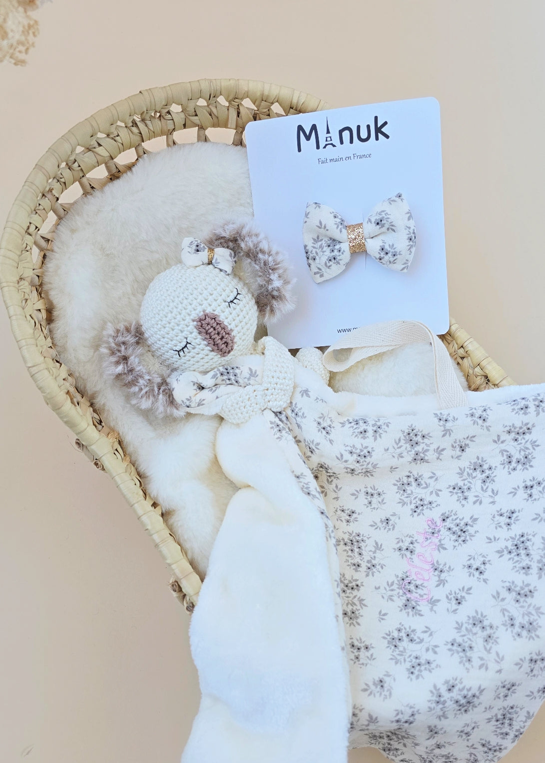 Doudou Koala Personnalisé, Doudou-attache tétine