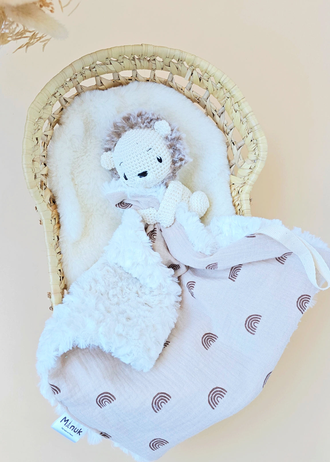 Lion Comforter Pacifier Clip